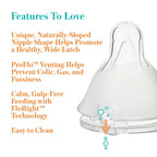 Case of 6 Evenflo Feeding Premium Proflo Venting Balance Plus Standard Neck