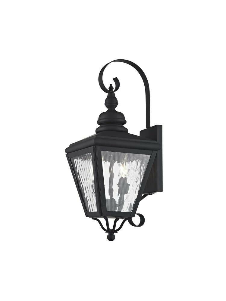 Livex Lighting 2031-01 Transitional Two Light Outdoor Wall Lantern from
