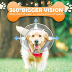 Soft Dog Cone Collar for Large Medium Small Dogs, Adjustable Cones for Dogs to