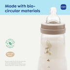 MAM 4.5oz Easy Start Anti-Colic Wide Neck Vented Baby Bottle, Extra Slow Flow