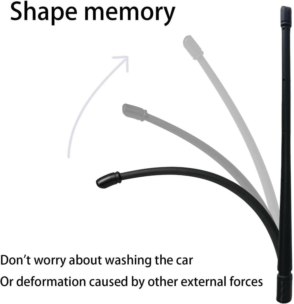 VAGMI 7 Inch Antenna Compatible with Jeep Wrangler Gladiator JK JKU JL JLU TJ