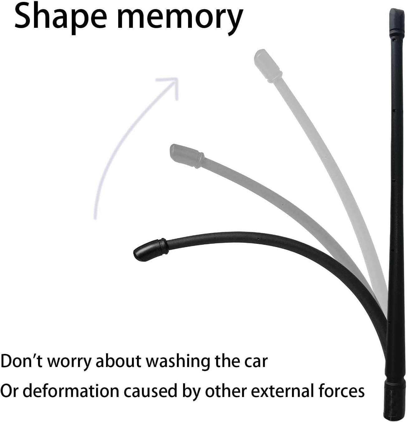 VAGMI 7 Inch Antenna Compatible with Jeep Wrangler Gladiator JK JKU JL JLU TJ