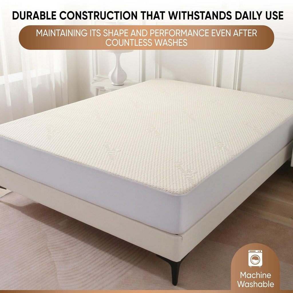 Luxury Waterproof Organic Mattress Protector Full Size - Organic Cotton