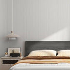 Cozydeco 24"x394" Light Grey Grasscloth Wallpaper Peel and Stick Faux Linen