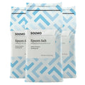 Pack of 3 Amazon Brand - Solimo Epsom Salt Soak, Magnesium Sulfate USP,