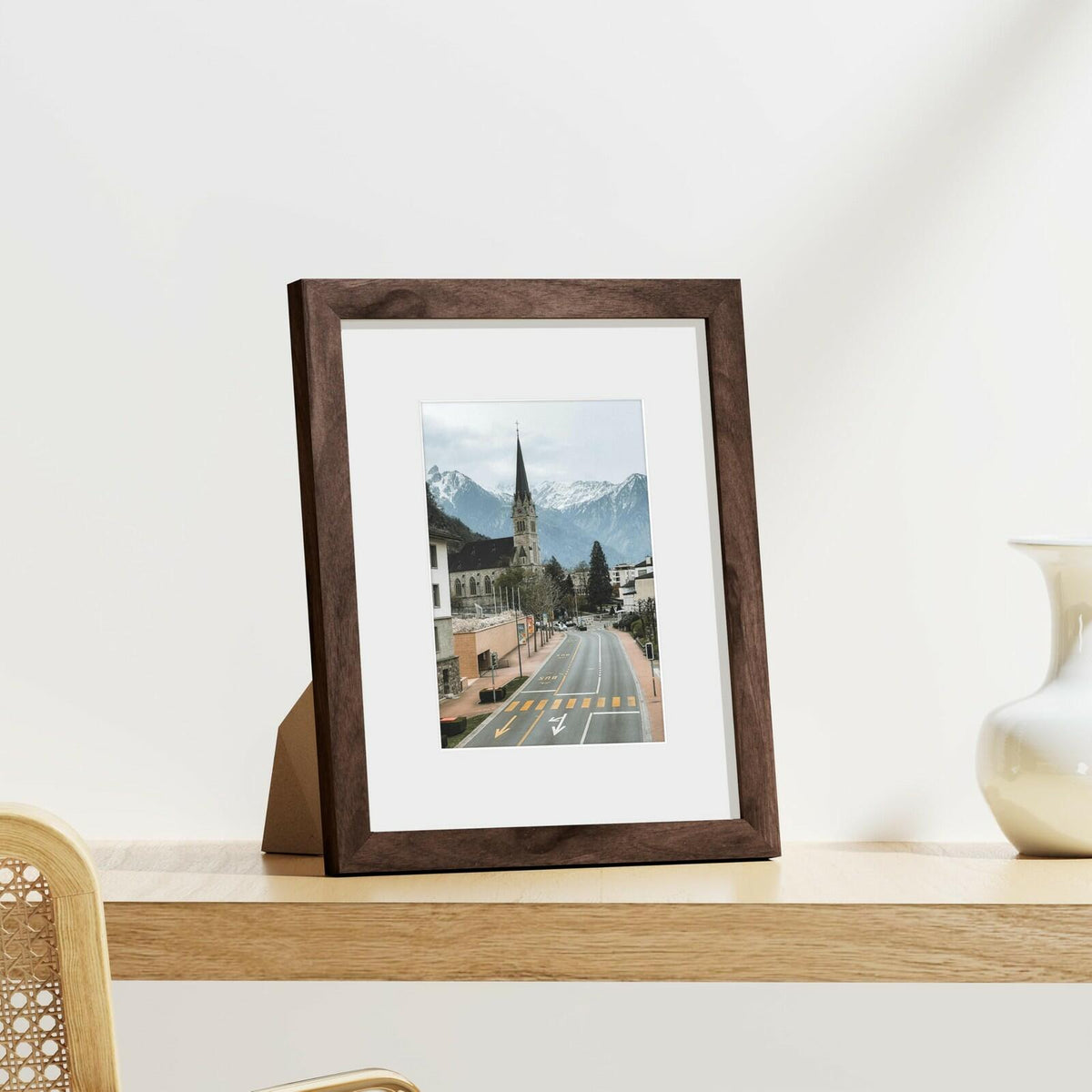 Vittanly 8x10 Picture Frames Set of 9, Shatter Resistant Plexiglass, Display 5x7