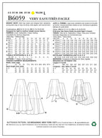 Butterick Patterns B6059 Misses' Skirt Sewing Template, Size E5 (14-16-18-20-22)