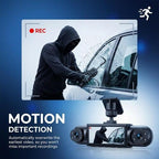 Orderich 4 Channel 360° Dash Camera Front and Rear Inside Left Right, 3.16 Inch