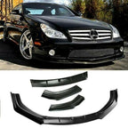 For Mercedes-Benz Car Front Bumper Lip Spoiler Splitter Body Kits Carbon Fiber