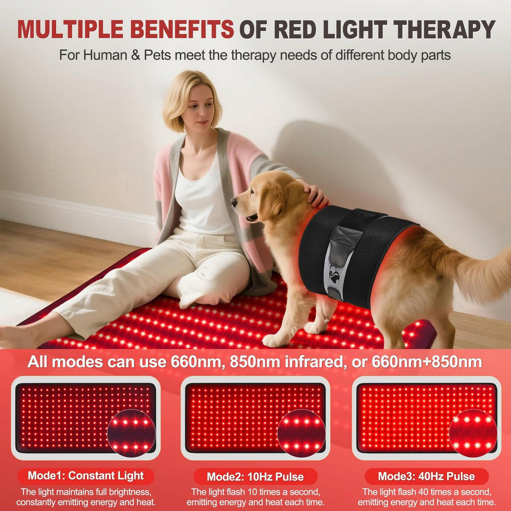 Pedete Red Light Therapy Mat for Body, Holiday Birthday Gifts for Women Men,