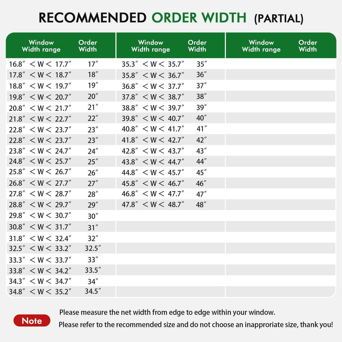 FabuBlinds 20" W x 48" H Cordless Cellular Shades, No Drill No Tools Honeycomb