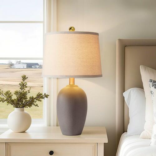 AIEAMPDO 21'' Set of 2 Farmhouse Ceramic Small Table Lamps for Living Room