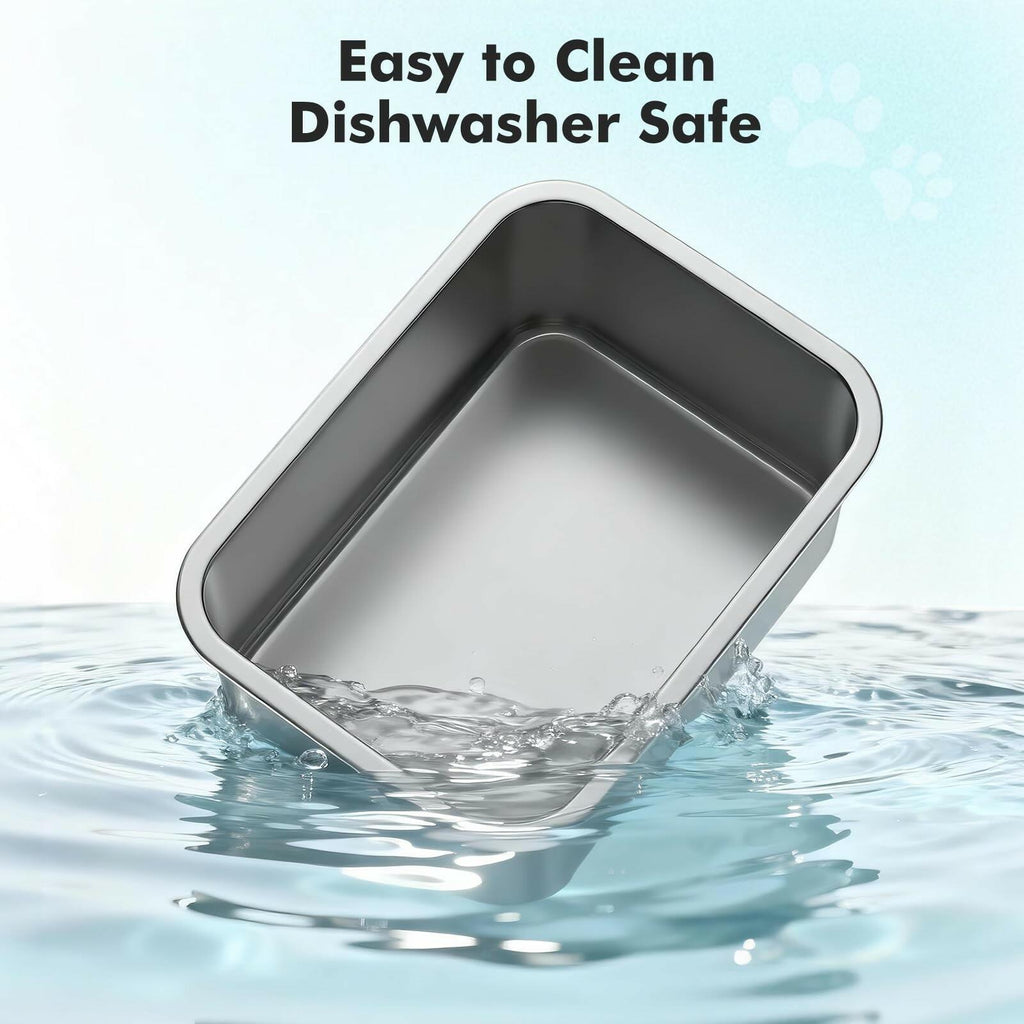 Tivray Elevated Dog Bowl, 2.4 Gallon Adjustable Stainless Steel Water Bowl for