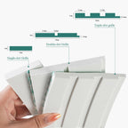 Yefanxi 4-in White EVA molding Peel and Stick Panel, 3D Flexible Fluted self