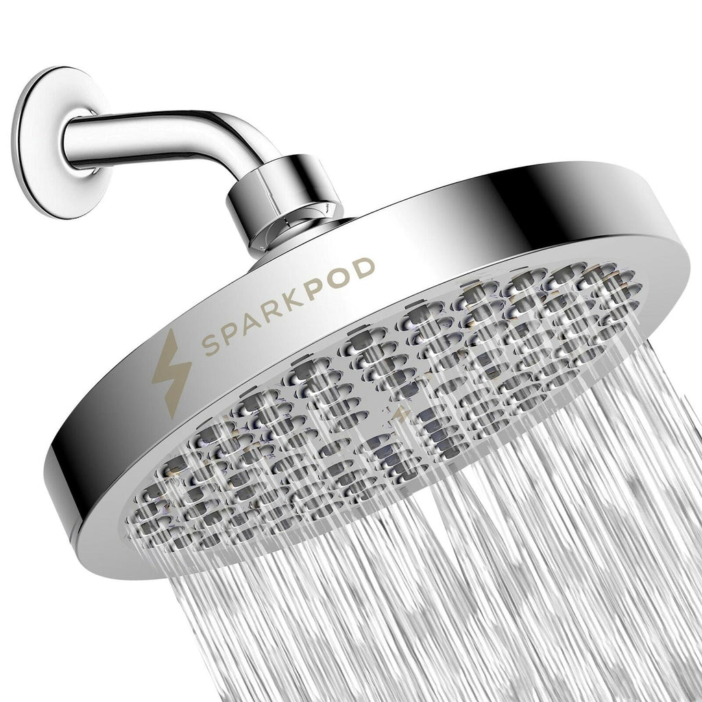 SparkPod Shower Head - High Pressure Rain - Premium Quality Luxury Design - Easy