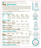KWIK-SEW PATTERNS K0199 Girls' Dresses & Sash, in One Envelope (XXS - L)