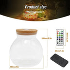 Round Glass Jar Storage Container, Plant Terrarium Display Glass, Moss Ball Bud