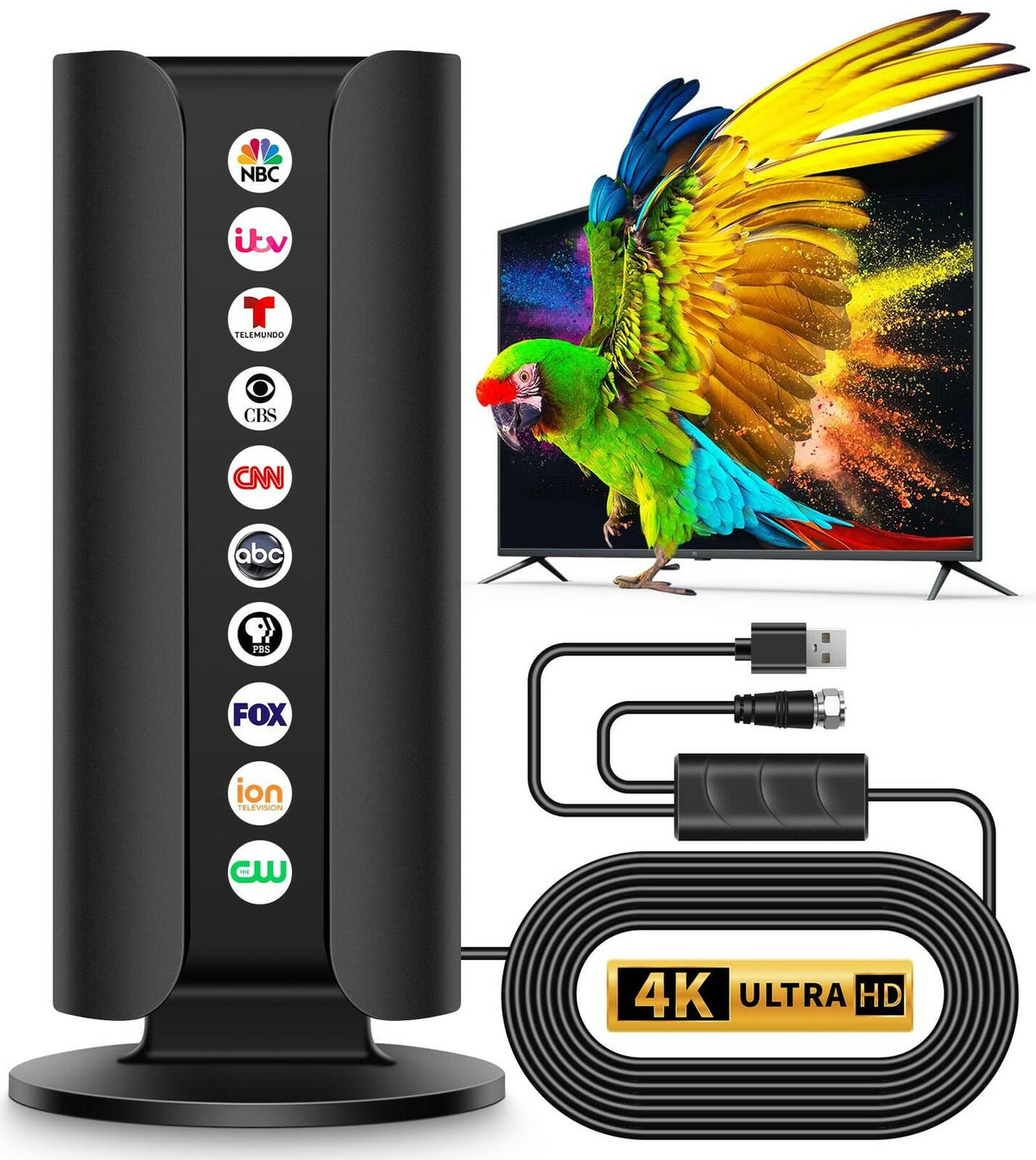 2026 Upgraded Digital TV Antenna HD Smart TV Long Range Indoor Antenna
