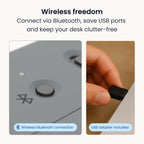 Contour Balance Keyboard: Full-Size Wireless Keyboard with USB Receiver, US