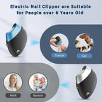 Electric Nail Clipper, Upgraded Toe Nail Clippers with Replacement Blade Heads,