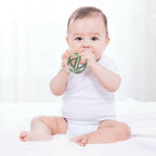 TOPGOMES Baby Teether Ball Toy, BPA Free Silicone Soft Ball Easy to Hold Teether