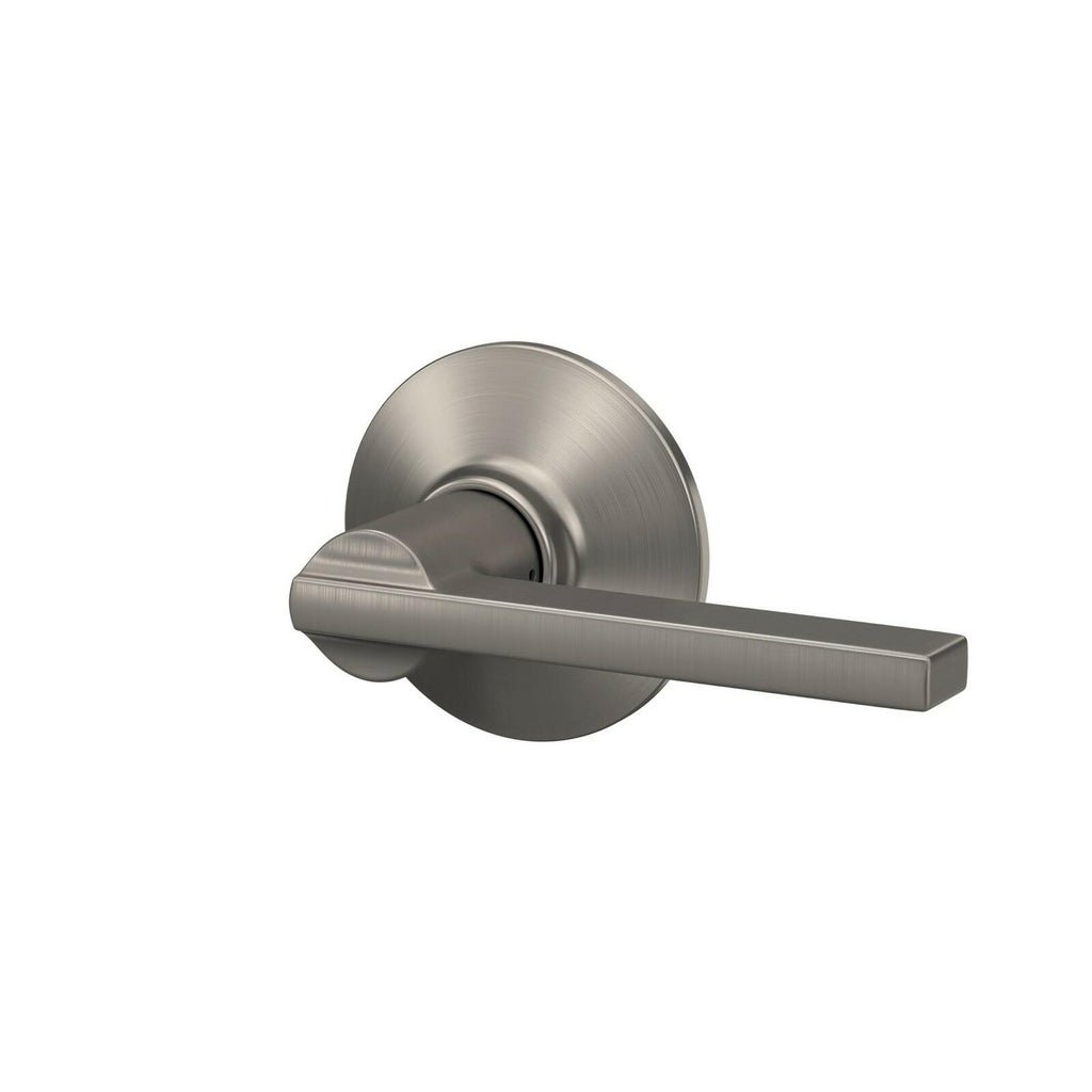 SCHLAGE Latitude Hall/Closet Passage Door Handle, Reversible, Satin Nickel