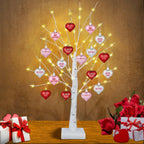 [Timer] Valentines Decor 24 Inch Valentines Decorations Lighted Tree with 18