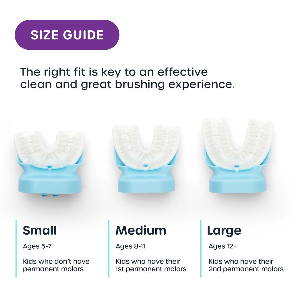 Willo Fully Automatic Kids U-Shaped Electric Toothbrush - 2 Brushing Timers,