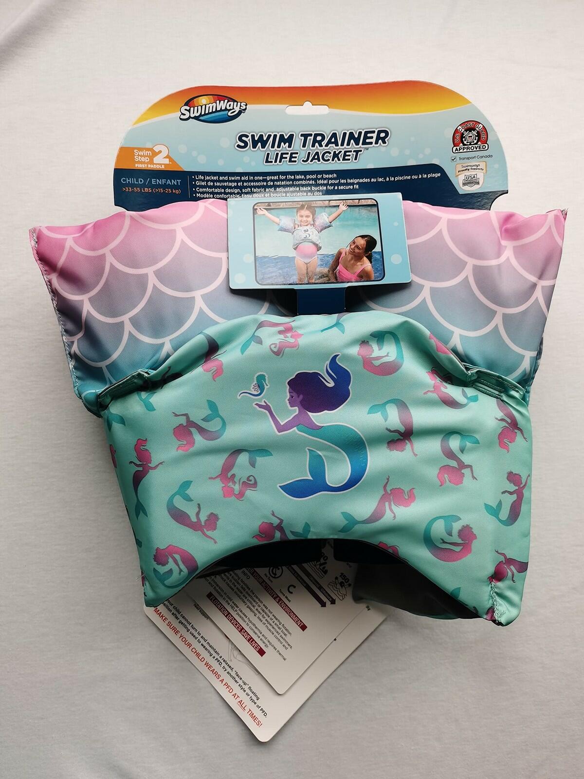 SwimWays Swin Trainer LifeJacket PFD Mermaid
