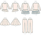McCall's Patterns M7274 Children's/Girls' Tops, Dress, Skirt and Leggings, Size