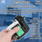 Supplying Demand W11671282 Refrigerator Auger Motor - Replaces W10309868,