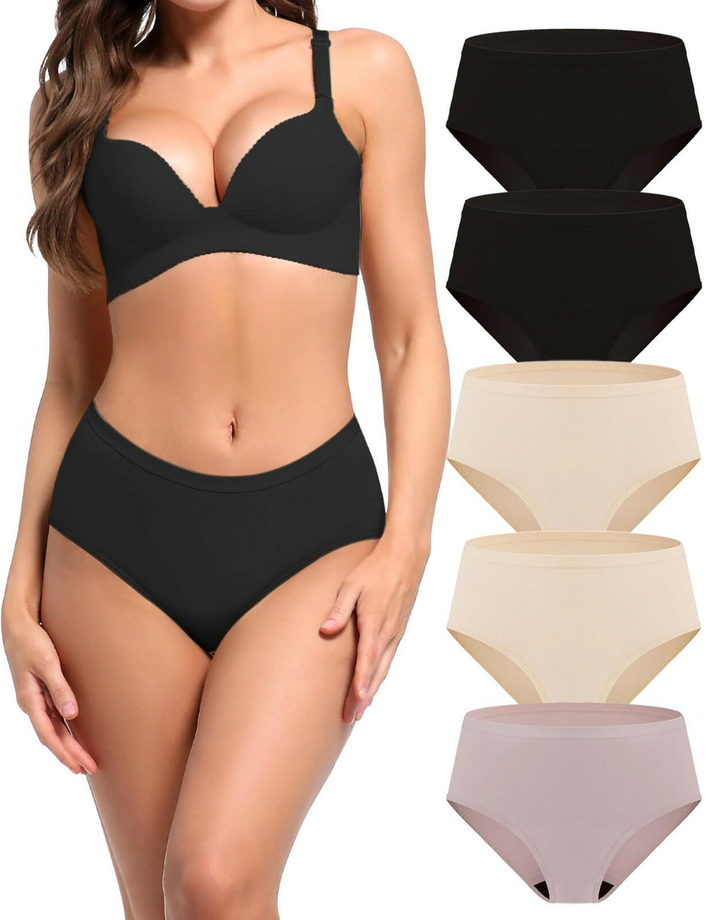 5 Pack 2Xl AIRCUTE Washable Adult Urine Incontinence Underwear for Women Leak