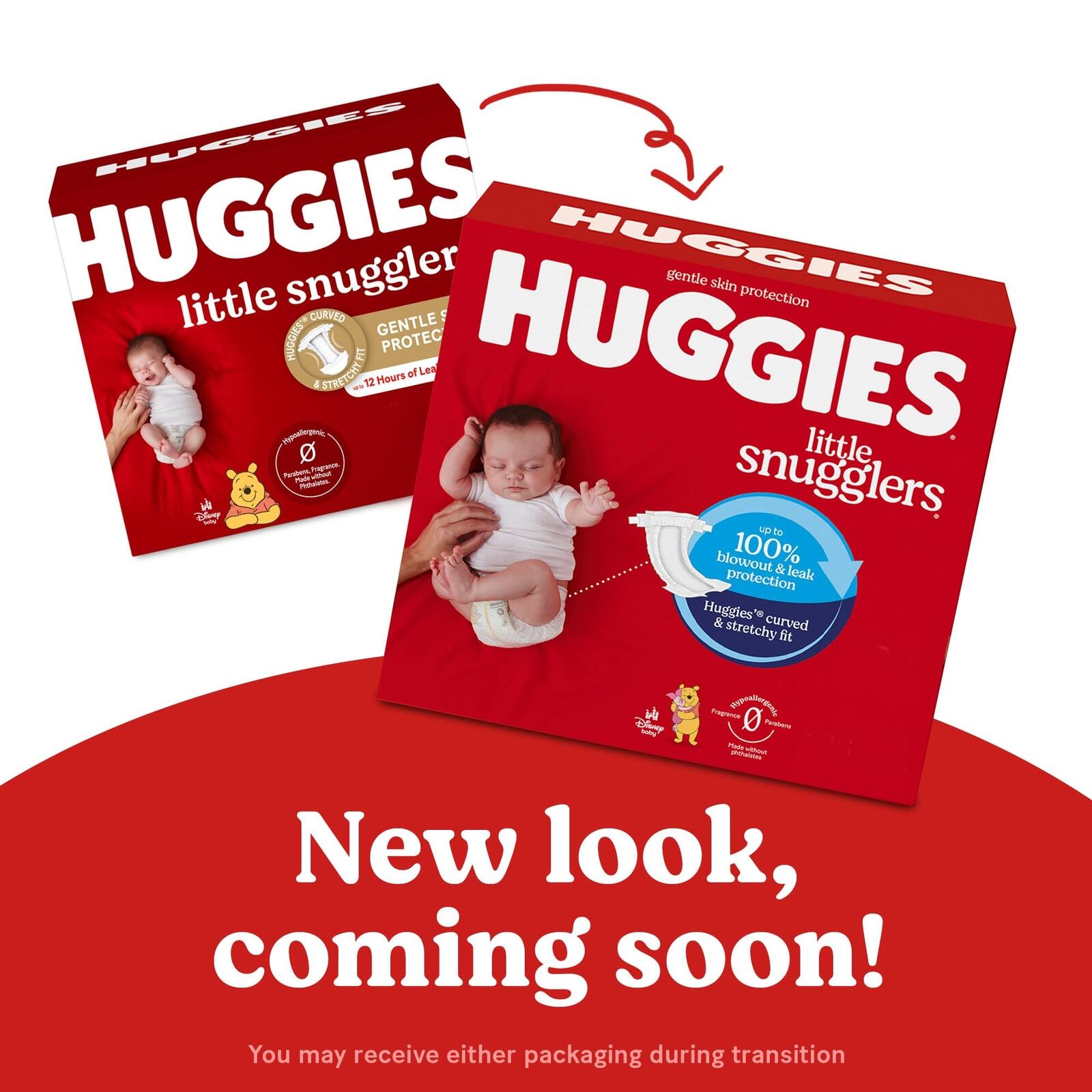 29 Ct Huggies Size 2 Diapers, Little Snugglers Baby Diapers, Size 2 (12-18 lbs)