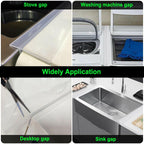 2 PACK Silicone Stove Counter Gap Cover Kitchen Counter Gap Filler Transparent