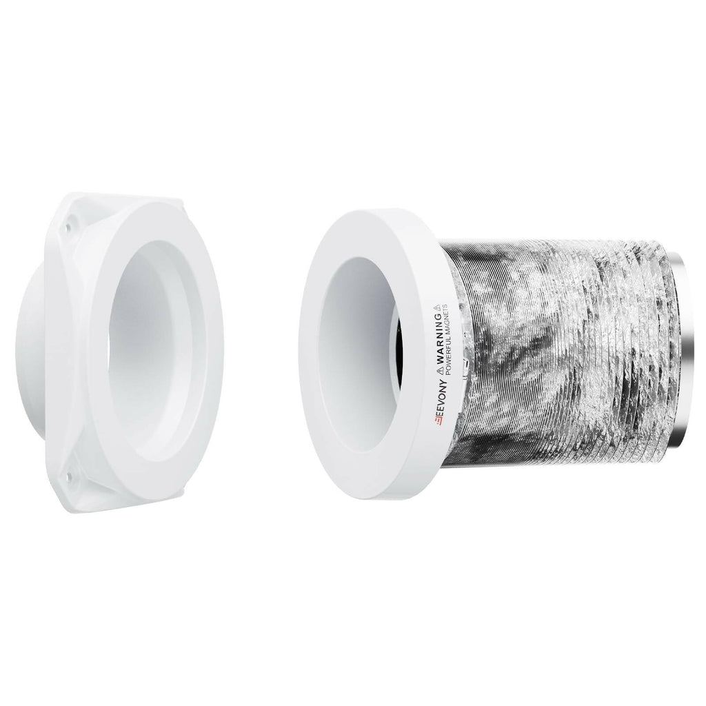 JEEVONY Magnetic Dryer Vent Coupling FR ABS V-0 Dryer Vent Connector Kit