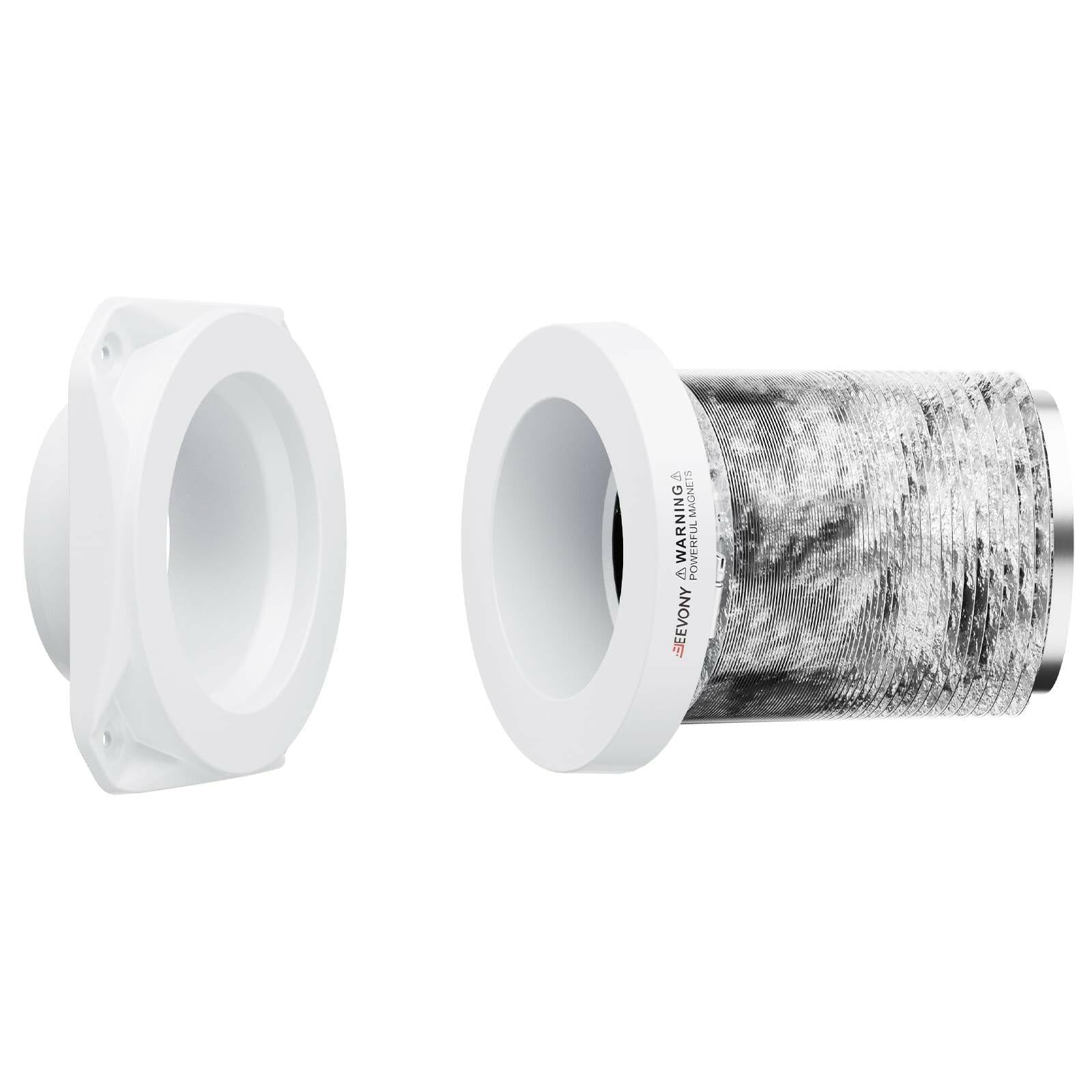 JEEVONY Magnetic Dryer Vent Coupling FR ABS V-0 Dryer Vent Connector Kit