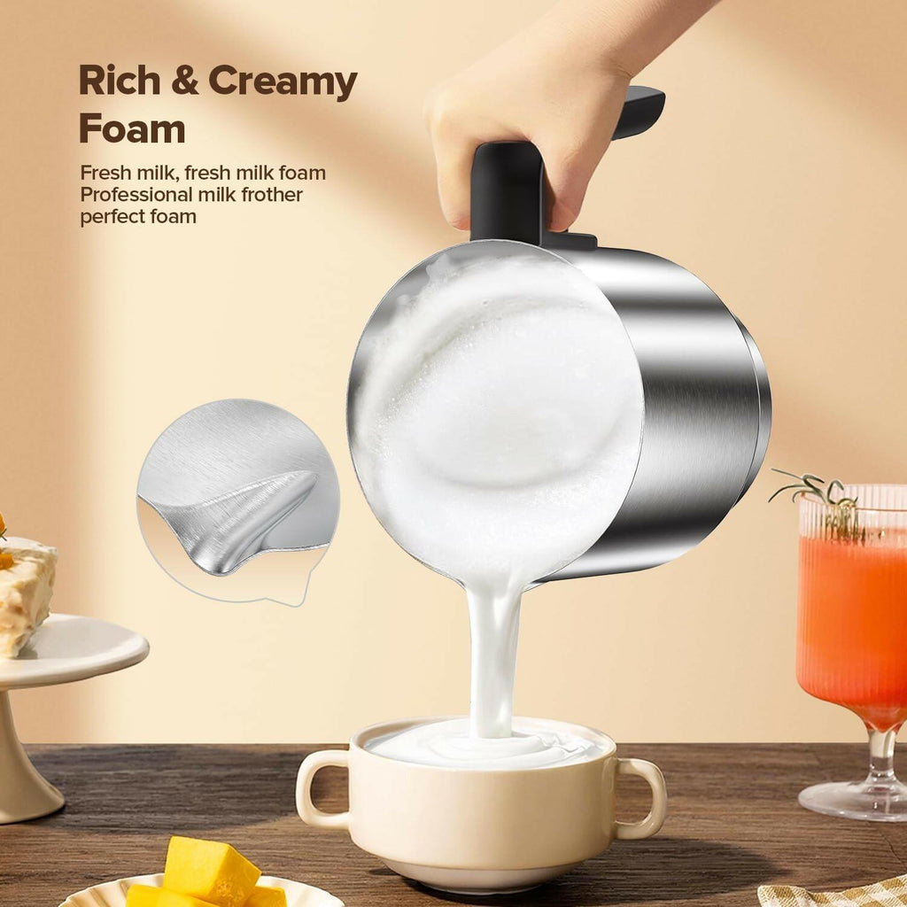 Milk Frother and Steamer, Detachable Electric Milk Frother, 30.44Oz./900ML