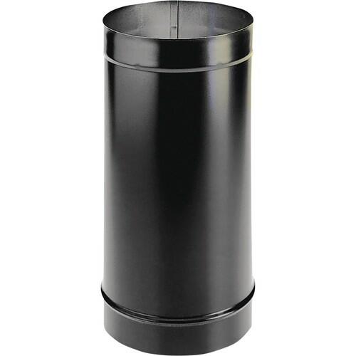 DuraVent 6DBK-24 DuraBlack Stove Pipe 6" x 24" Black Steel Vent