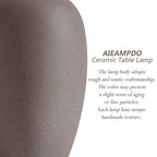 AIEAMPDO 21'' Set of 2 Farmhouse Ceramic Small Table Lamps for Living Room