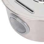 OPEN BOX Luqeeg Stainless Steel Pets Water Fountain, 3.2l/108oz Quiet Drinking