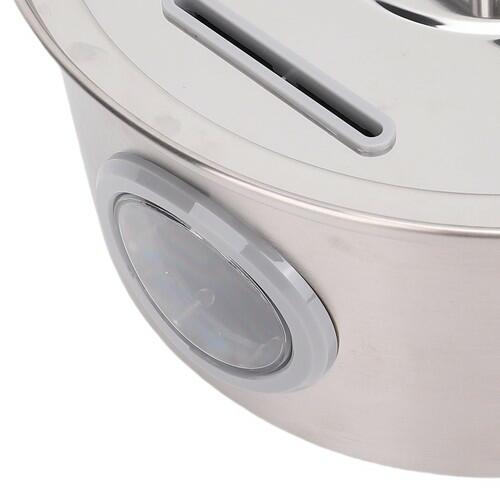 OPEN BOX Luqeeg Stainless Steel Pets Water Fountain, 3.2l/108oz Quiet Drinking