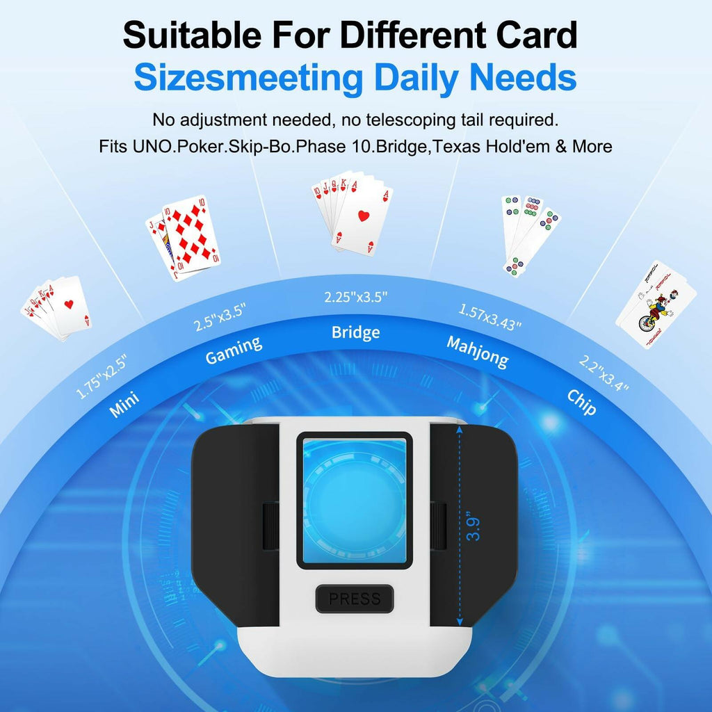 Svertmer Automatic Card Shuffler 1-2 Deck Electric Card Shuffle Machine|Portable