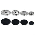 Upgrade Cooker Hat Set, Oven Gas Hob Burner Crown Flame Cap Cover Gas Burner Flame Cap for Kitchen Fits Most Gas Stove Burners(Flat)