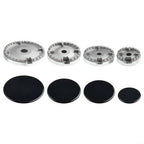 Upgrade Cooker Hat Set, Oven Gas Hob Burner Crown Flame Cap Cover Gas Burner Flame Cap for Kitchen Fits Most Gas Stove Burners(Flat)