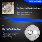 2 3/8" Locking Diesel Fuel Cap Compatible with 2002 and Up Freightliner M2 Small