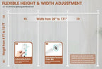 SUNALLY Room Divider Curtain Rod, No Drilling Wall Divider for Room Separation,