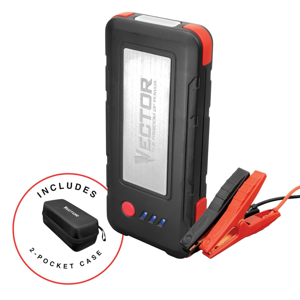VECTOR SS16LVC 1600 Peak Amp Lithium Jump Starter with USB Power Bank