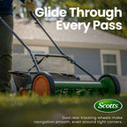 Scotts 20in Manual Walk Behind Reel Lawn Mower Grass Catcher