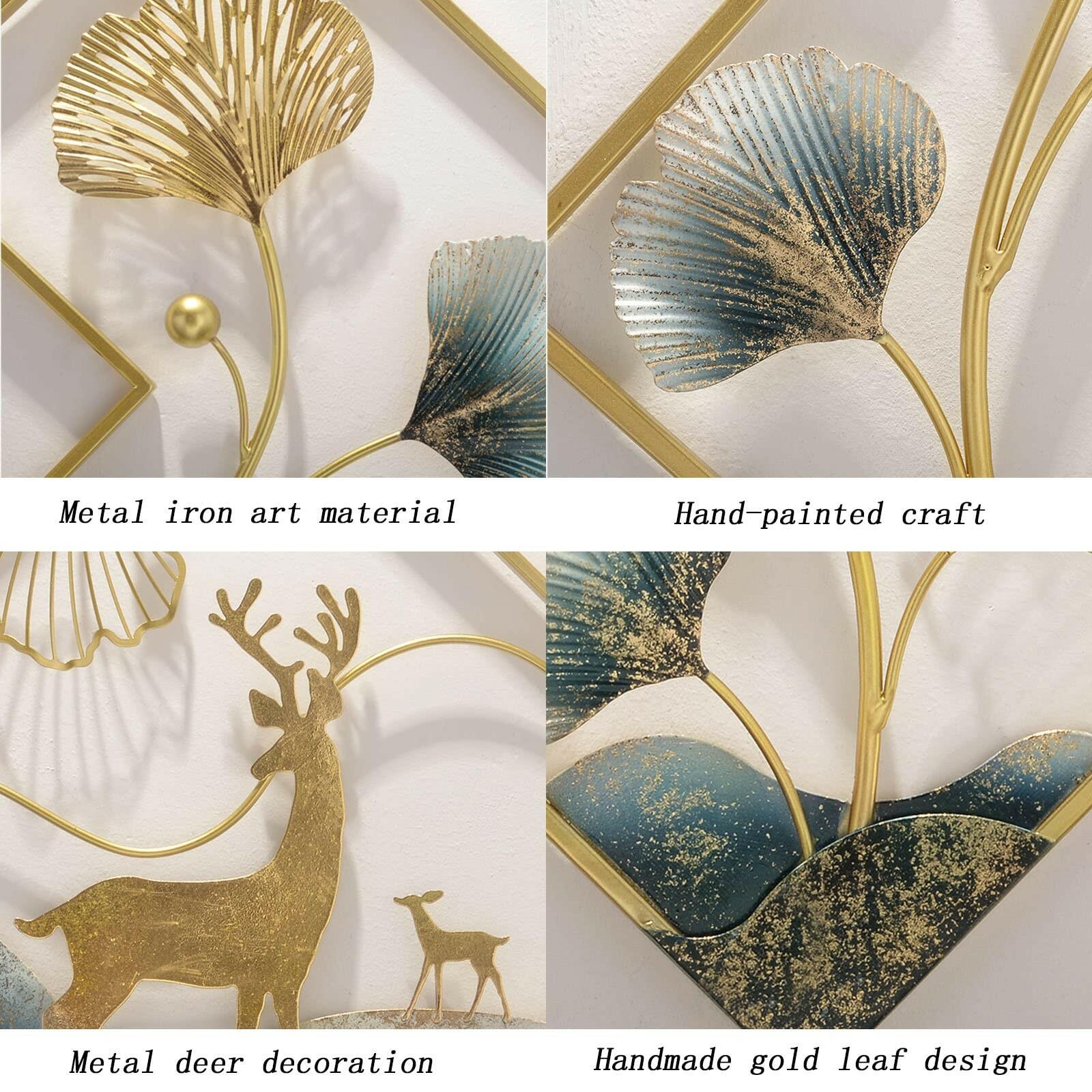 tarkay Metal Wall Art Dining Room Wall Art Decor 3 Piece Large Modern Wall