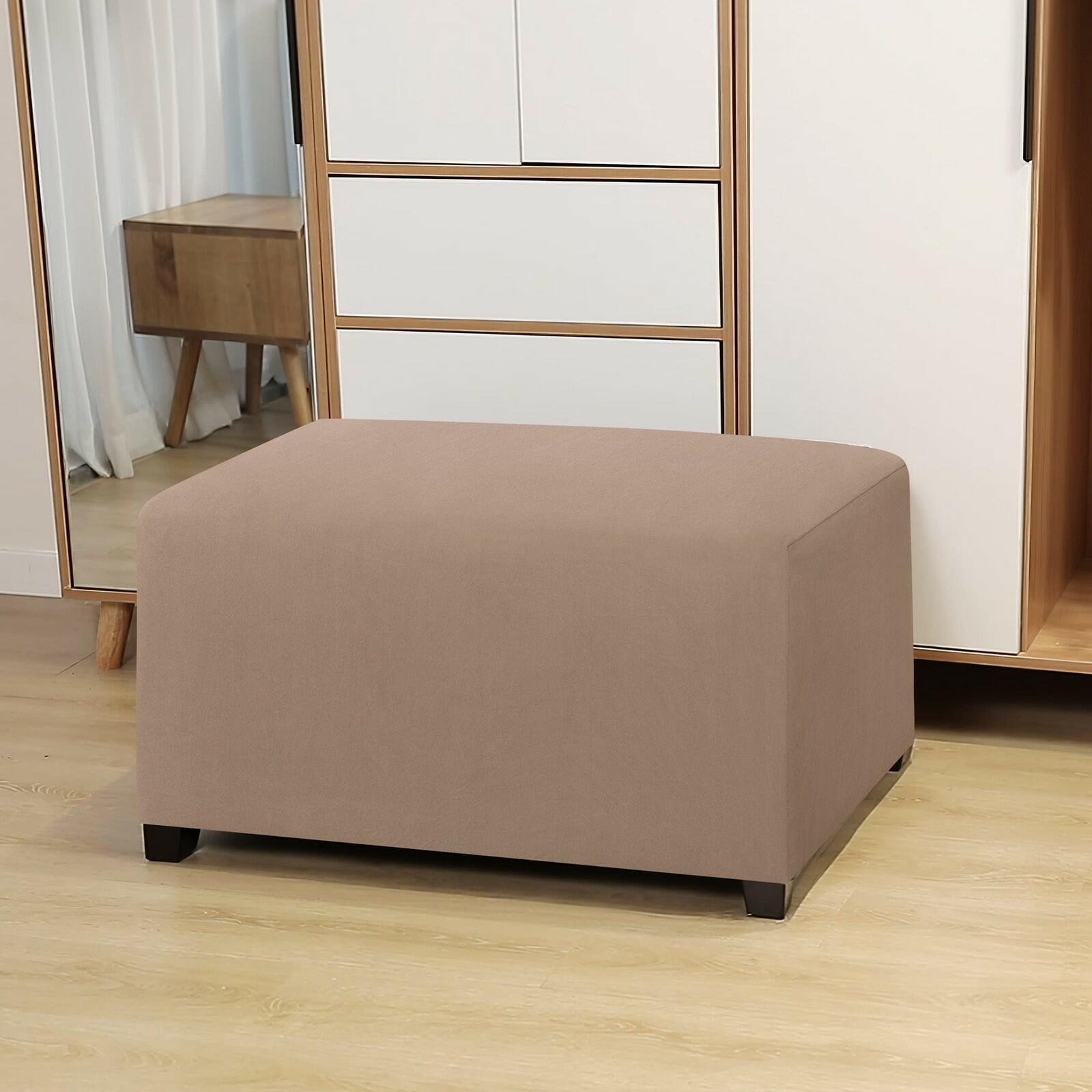 Easy-Going 100% Dual Waterproof Stretch Ottoman Cover Rectangle Folding Storage